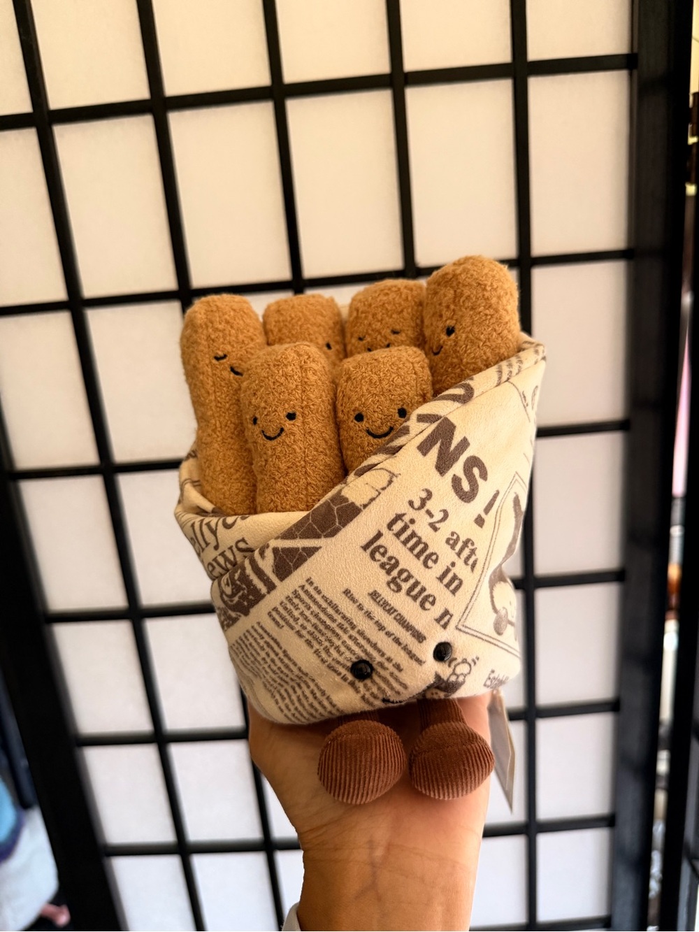 Jellycat Cosy Chips London Exclusive